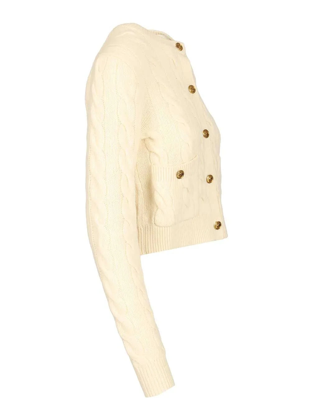 Cable Knit Cardigan Knitwear White sold by Wanan Luxury product image thumbnail 3