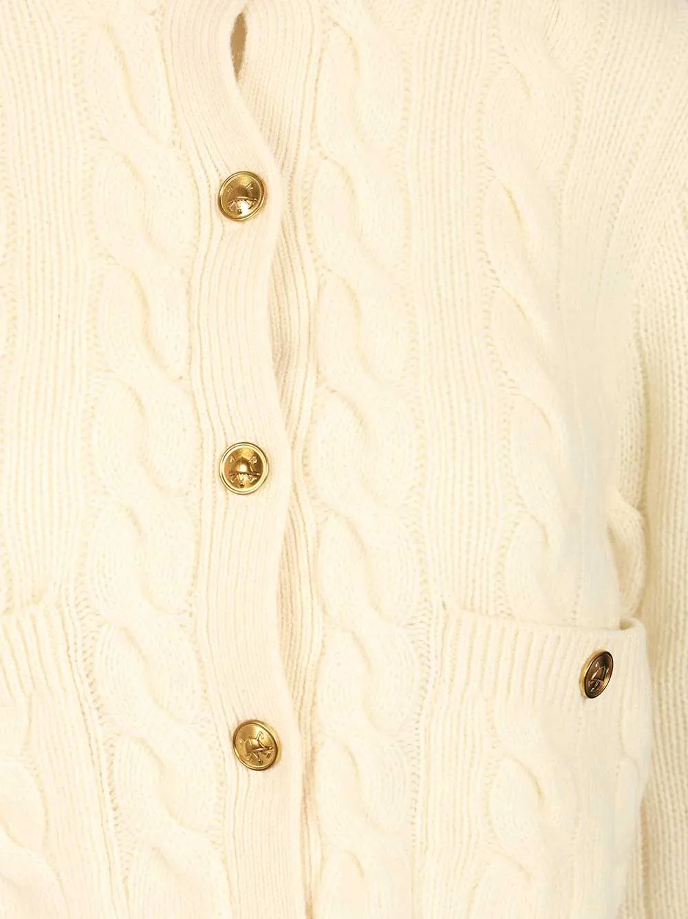 Cable Knit Cardigan Knitwear White sold by Wanan Luxury product image thumbnail 4