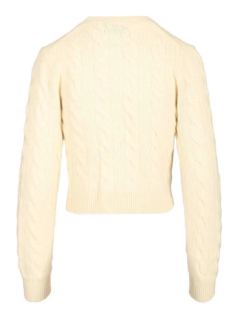 Cable Knit Cardigan Knitwear White sold by Wanan Luxury product image thumbnail 2