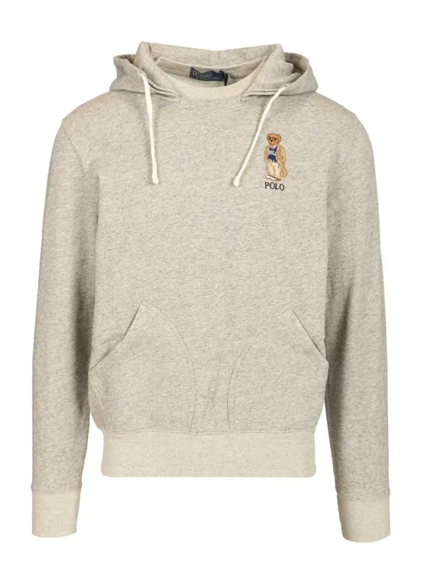 Polo Bear Hoodie Sweatshirts Grey made by Polo by Ralph Lauren