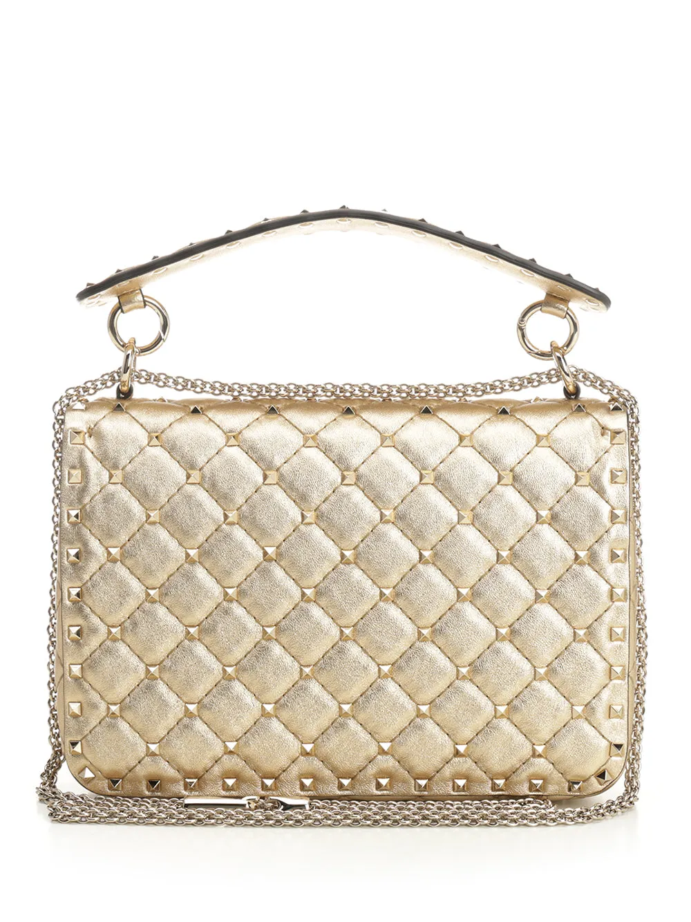 Rockstud Spike Shoulder Bags Beige sold by Wanan Luxury product image thumbnail 3