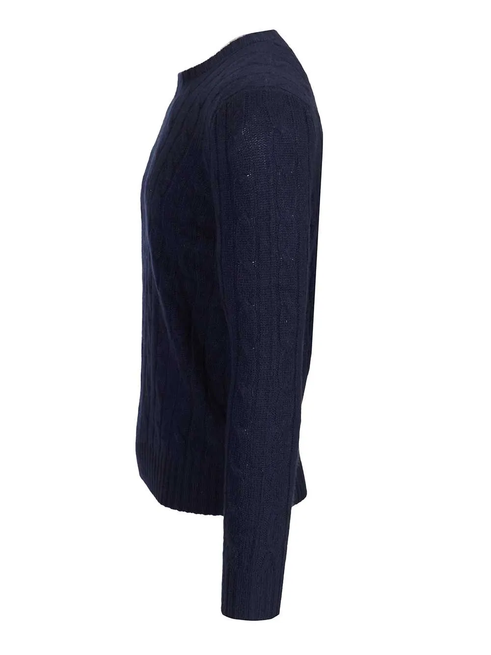 Cashmere Cable Knit Sweater Knitwear Blue sold by Wanan Luxury product image thumbnail 3