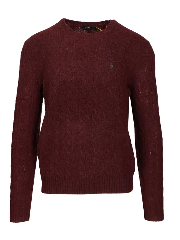 Cable Knit Sweater Knitwear Bordeaux sold by Wanan Luxury