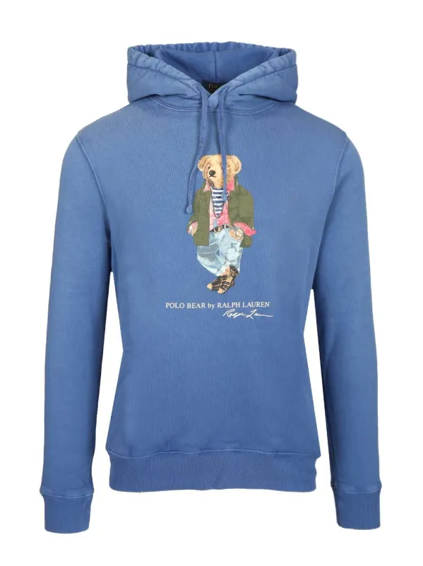 Polo Bear Hoodie Sweatshirts Blue sold by Wanan Luxury