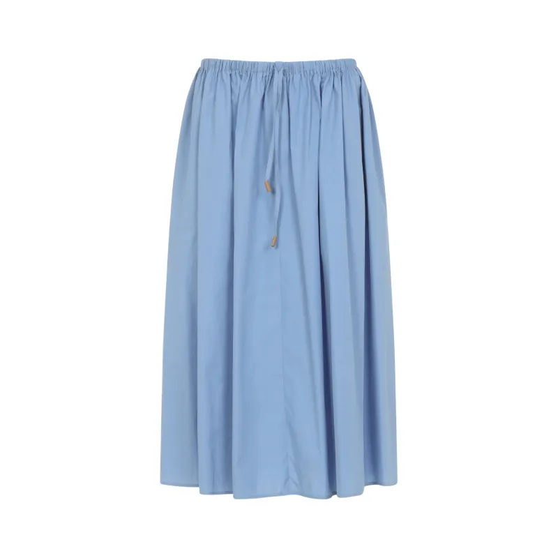Midi Skirts Blue sold by Wanan Luxury