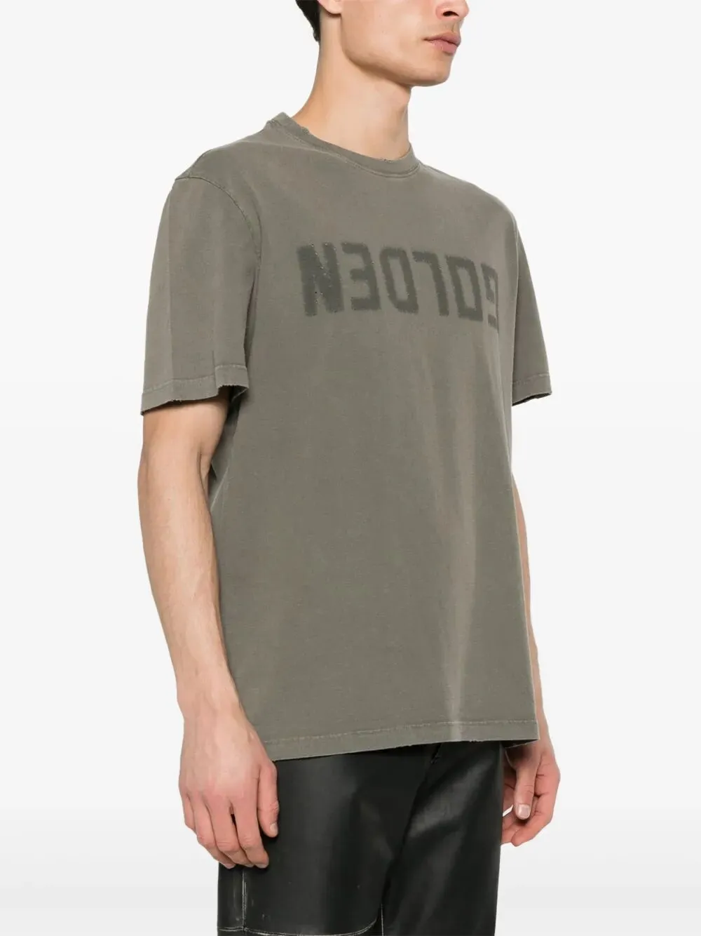 T-Shirt With Distressed Treatment sold by Wanan Luxury product image thumbnail 4