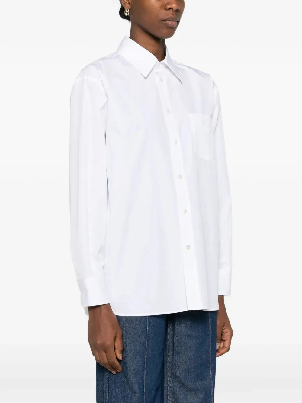 Chest-Pocket Cotton Shirt sold by Wanan Luxury product image thumbnail 4