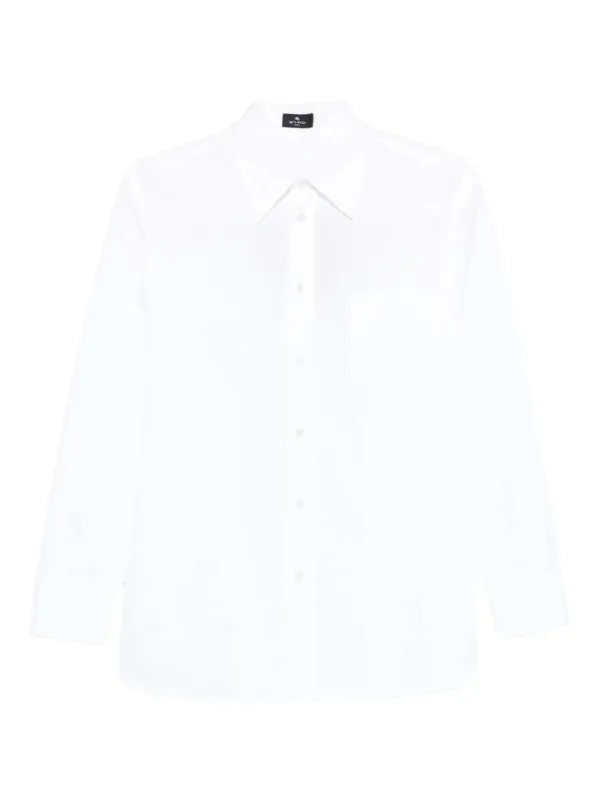 Chest-Pocket Cotton Shirt sold by Wanan Luxury