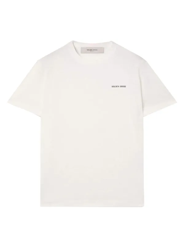 Cotton Jersey T-Shirt With Contrasting Logo Print sold by Wanan Luxury