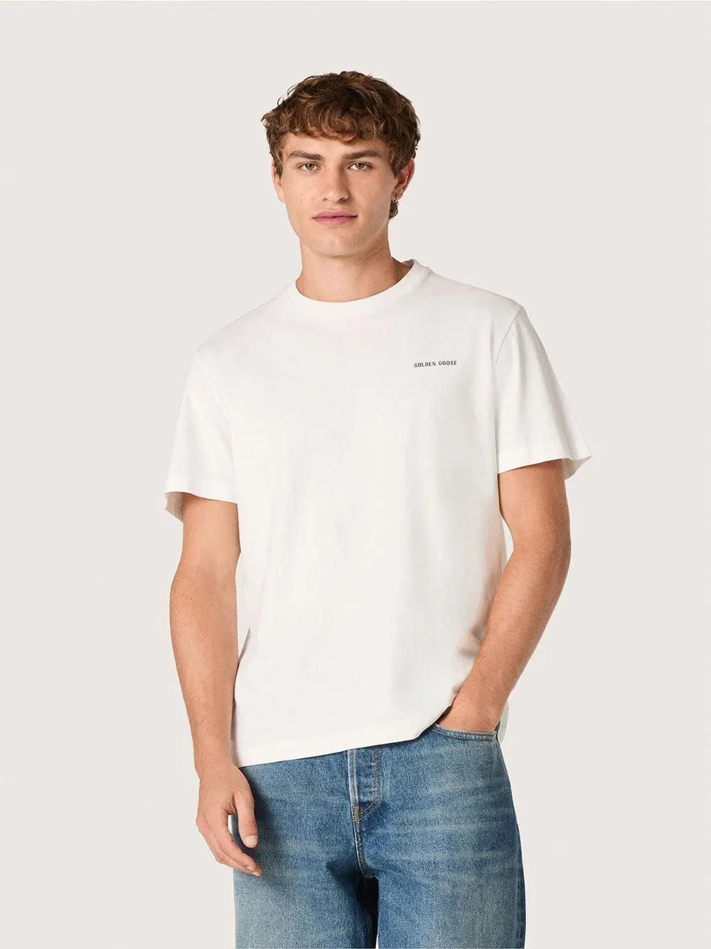 Cotton Jersey T-Shirt With Contrasting Logo Print sold by Wanan Luxury product image thumbnail 2