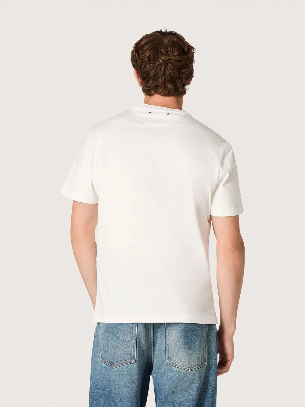 Cotton Jersey T-Shirt With Contrasting Logo Print sold by Wanan Luxury product image thumbnail 3
