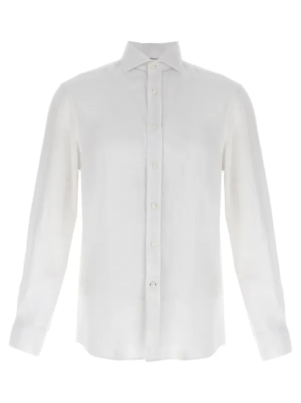 Linen Shirt Shirt And Blouse White sold by Wanan Luxury