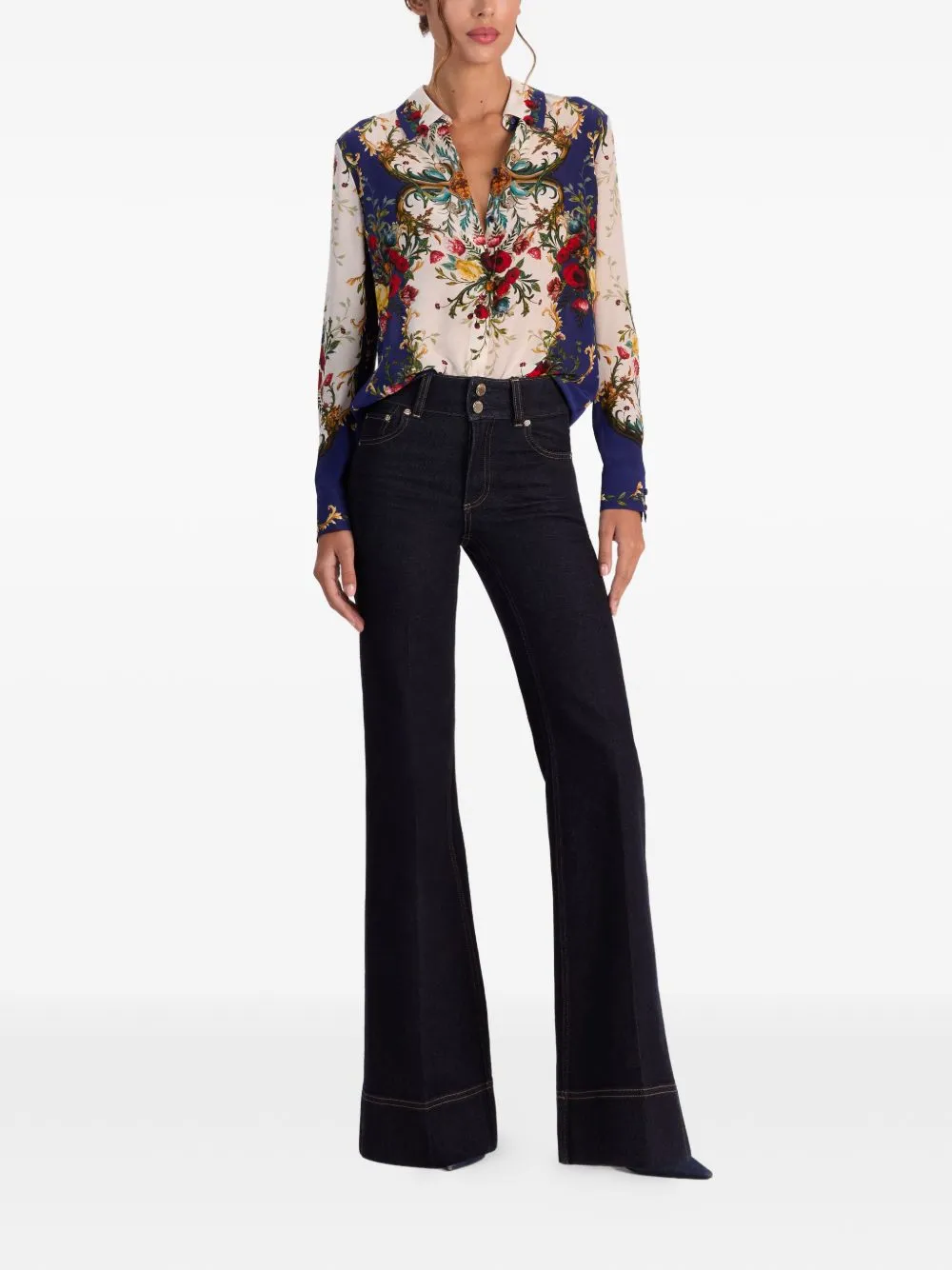 Printed Silk Shirt sold by Wanan Luxury product image thumbnail 3