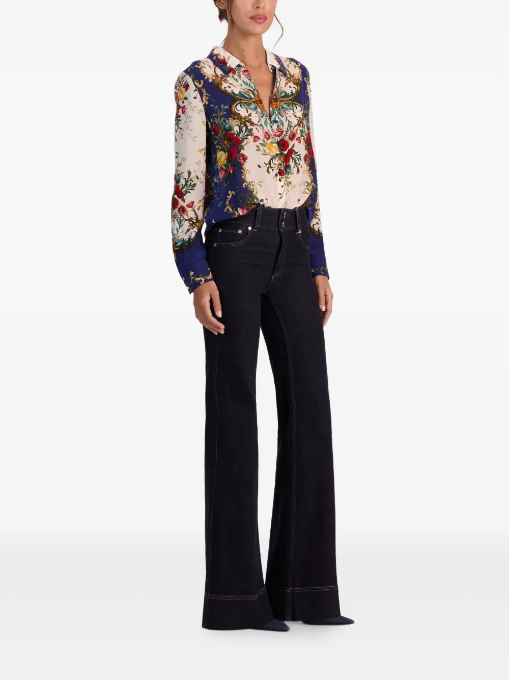 Printed Silk Shirt sold by Wanan Luxury product image thumbnail 5
