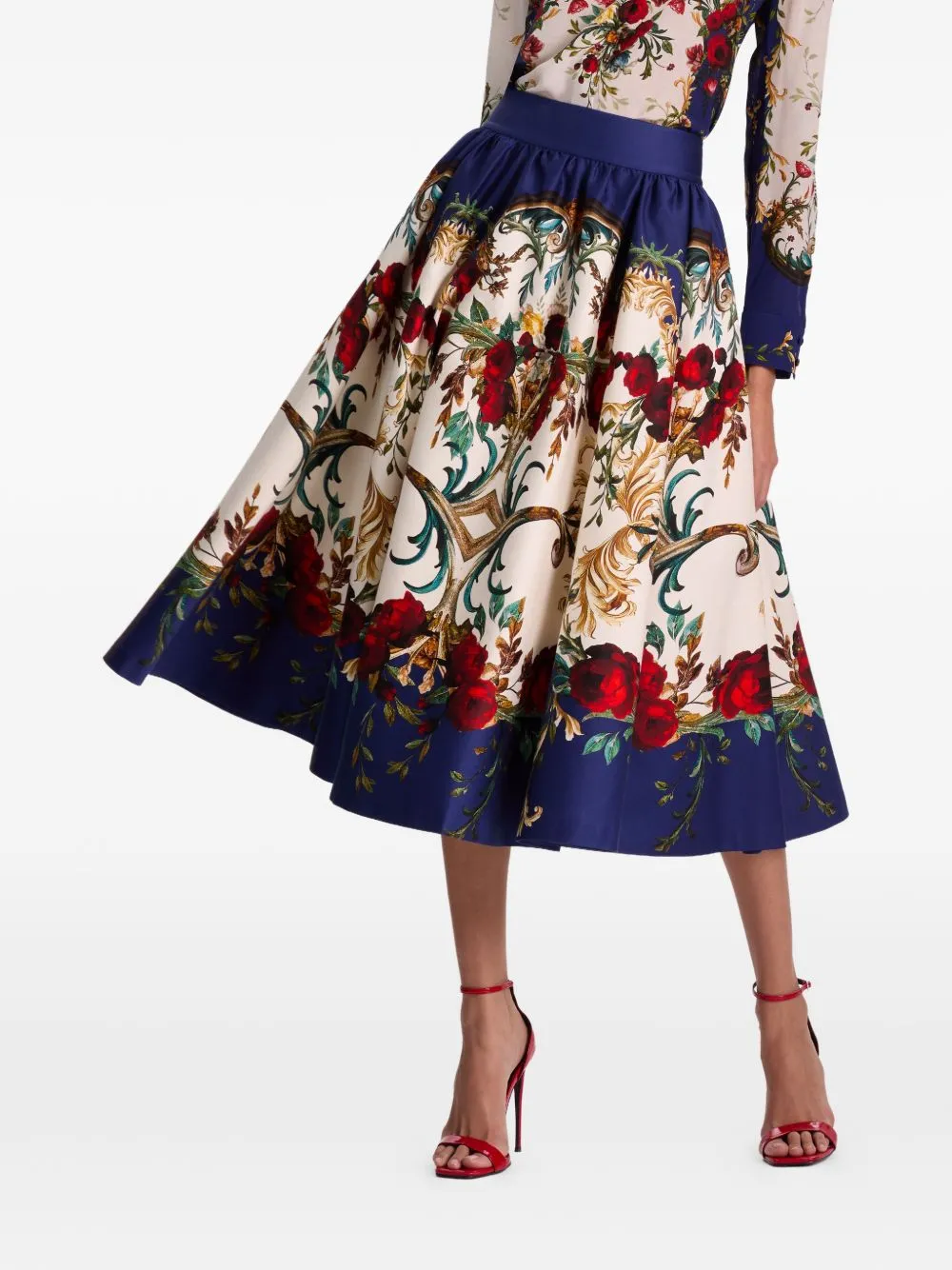Printed Midi Skirt sold by Wanan Luxury product image thumbnail 5