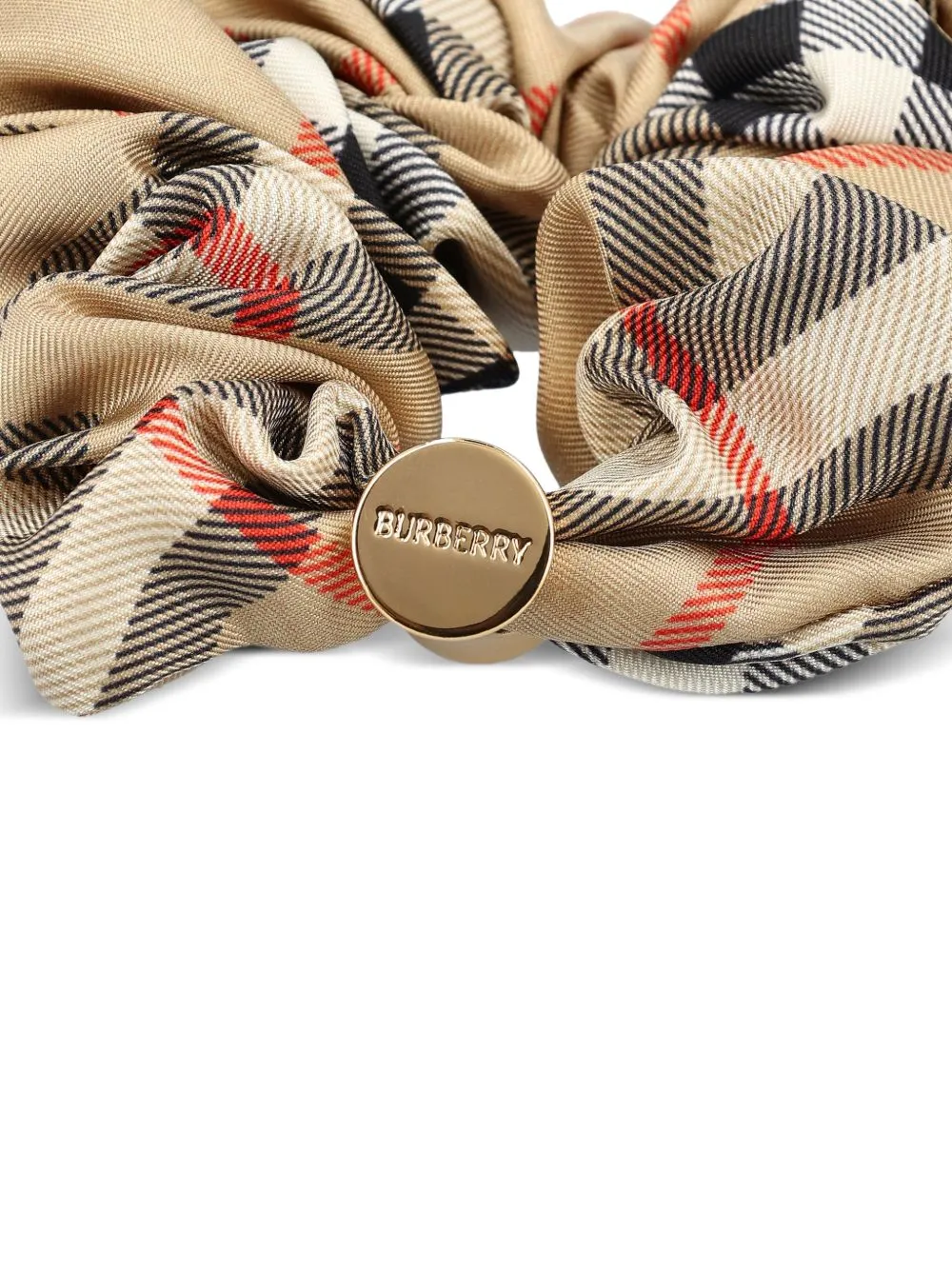 Check Silk Scrunchie sold by Wanan Luxury product image thumbnail 2