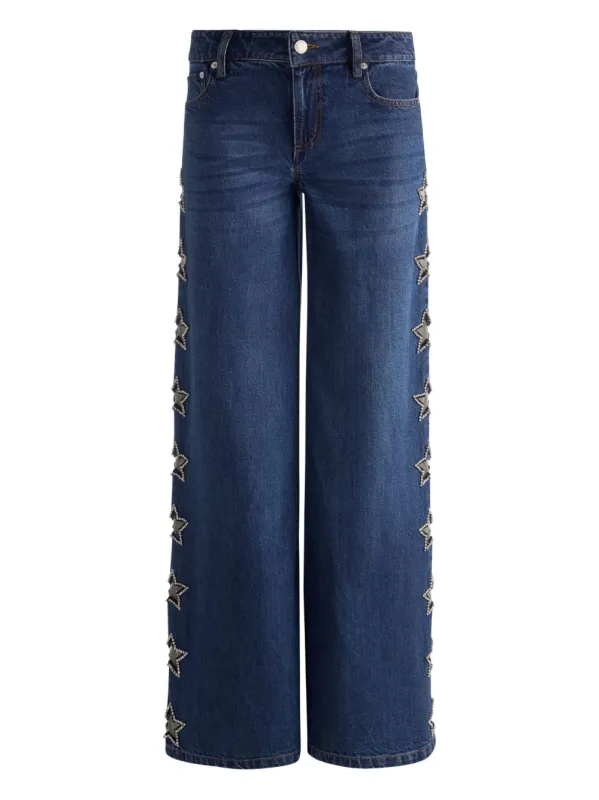 Embellished Baggy Jeans sold by Wanan Luxury