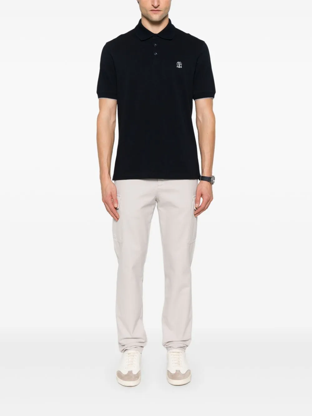 Logo Cotton Polo Shirt sold by Wanan Luxury product image thumbnail 2