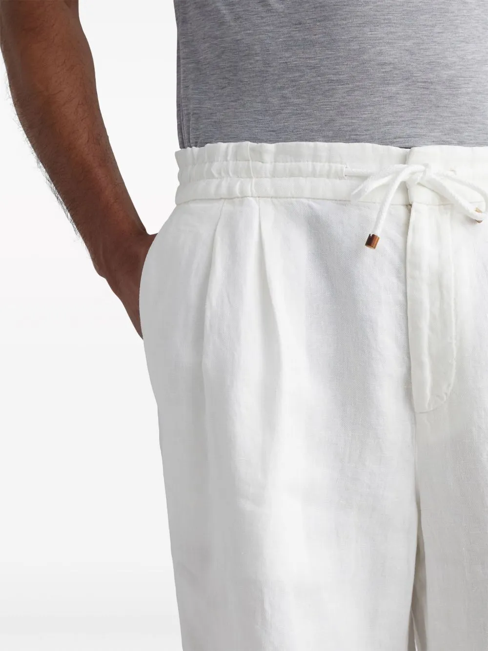 Linen Bermuda Shorts sold by Wanan Luxury product image thumbnail 2
