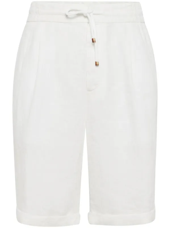 Linen Bermuda Shorts sold by Wanan Luxury