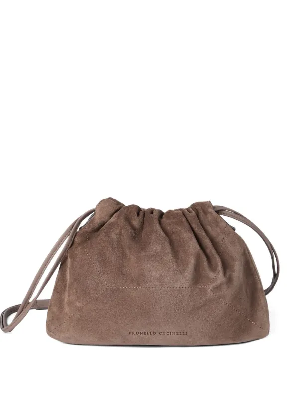 Leather Shoulder Bag made by Brunello Cucinelli