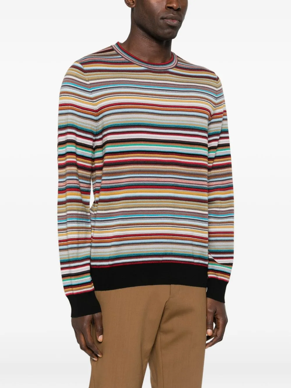 Signature Stripe Wool Sweater sold by Wanan Luxury product image thumbnail 2