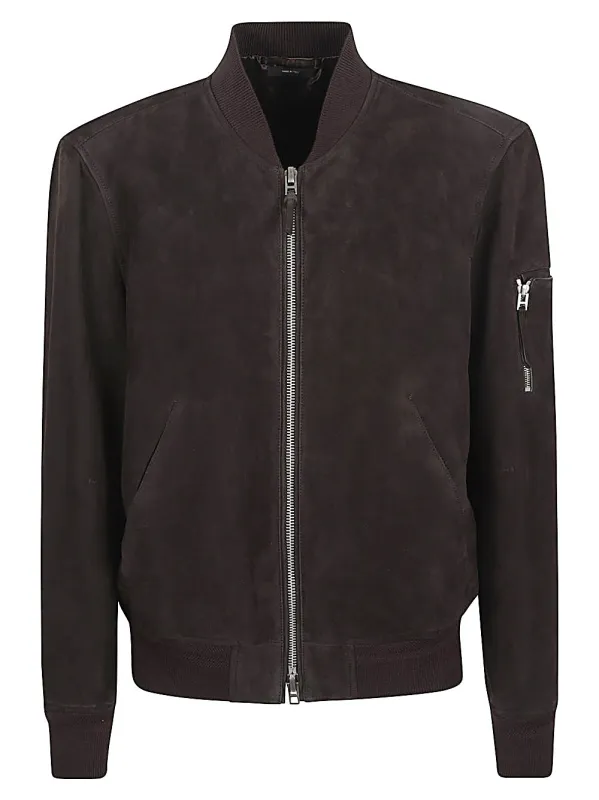 Suede Leather Bomber Jacket sold by Wanan Luxury