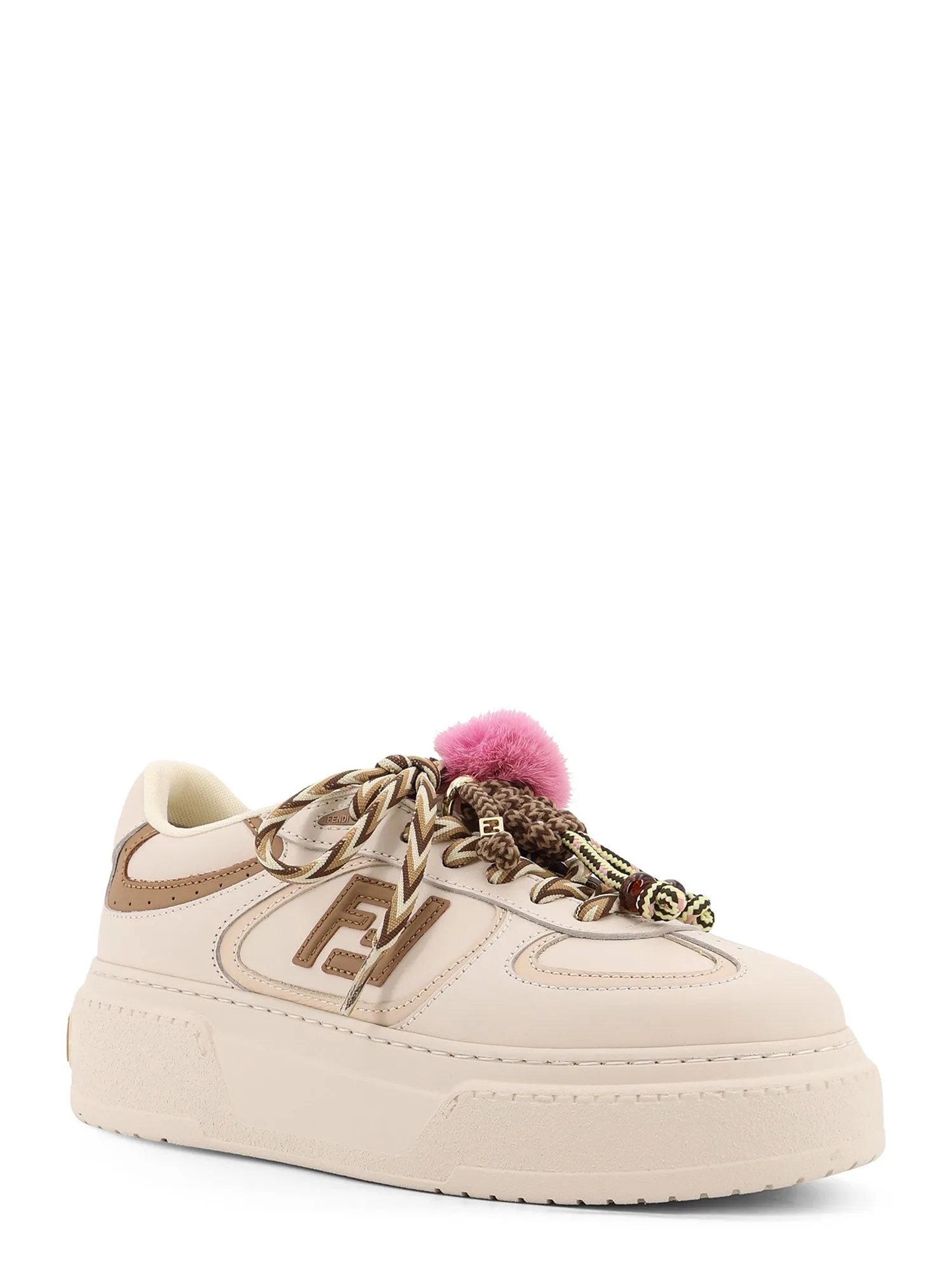 Fendi Match Leather Platform Sneakers With Charms sold by Wanan Luxury product image thumbnail 2