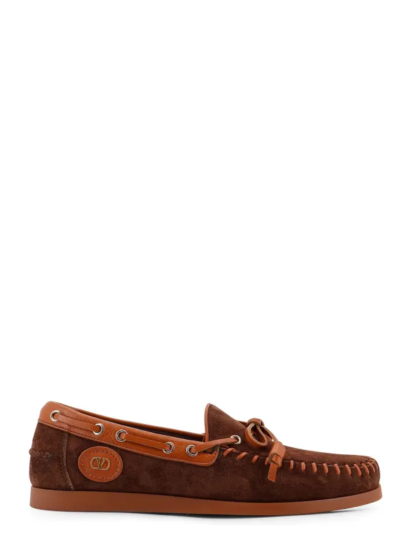 Palm Avenue Leather And Suede Boat Shoe sold by Wanan Luxury