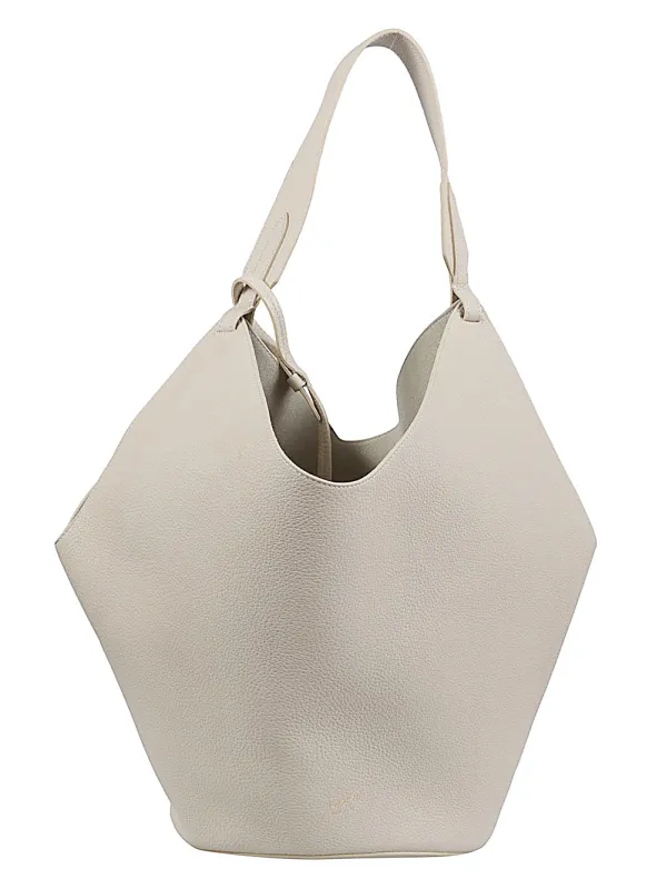 Lotus Medium Leather Shoulder Bag made by KHAITE