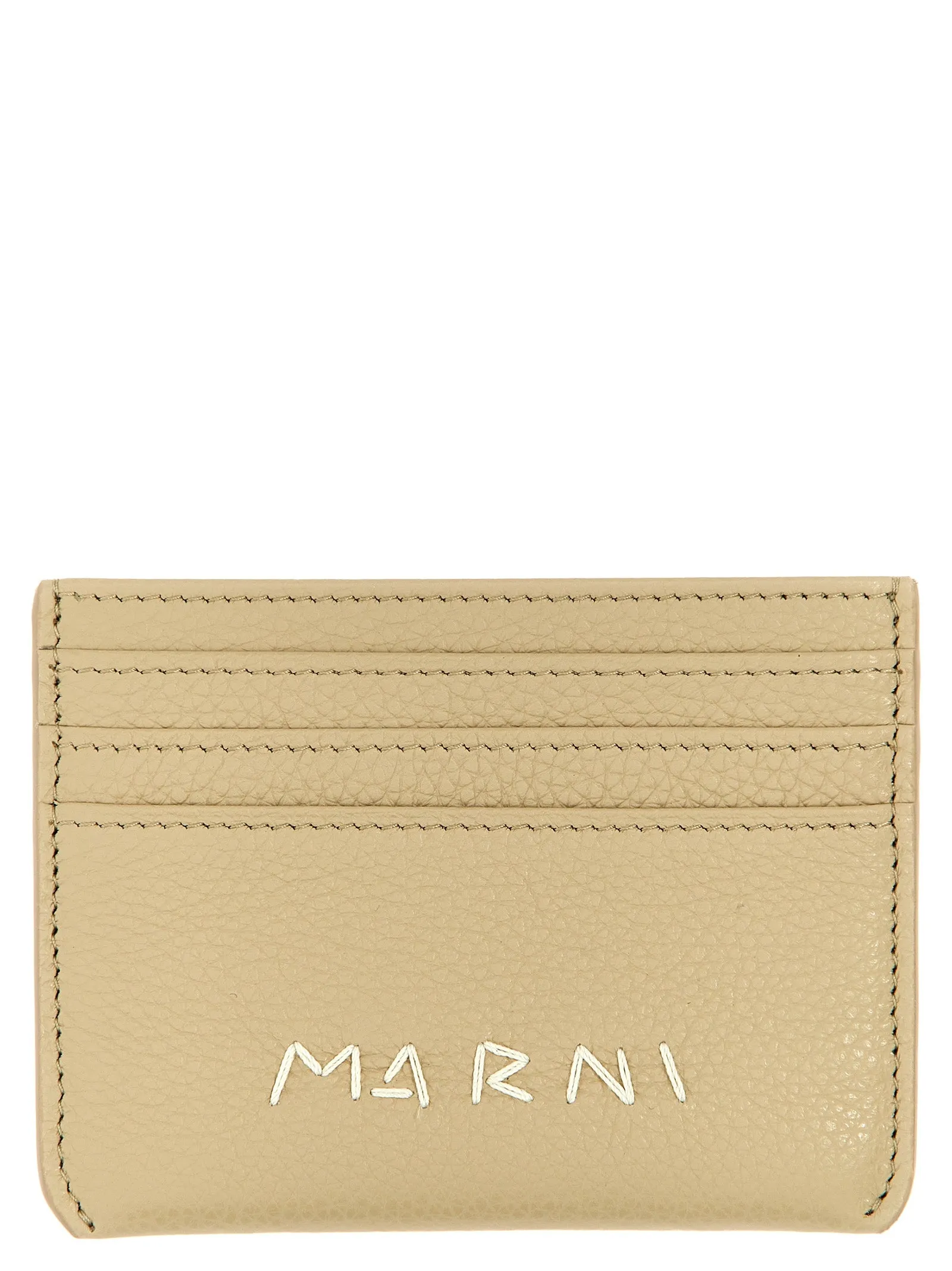 Logo Card Holder Wallets And Card Holders Beige sold by Wanan Luxury