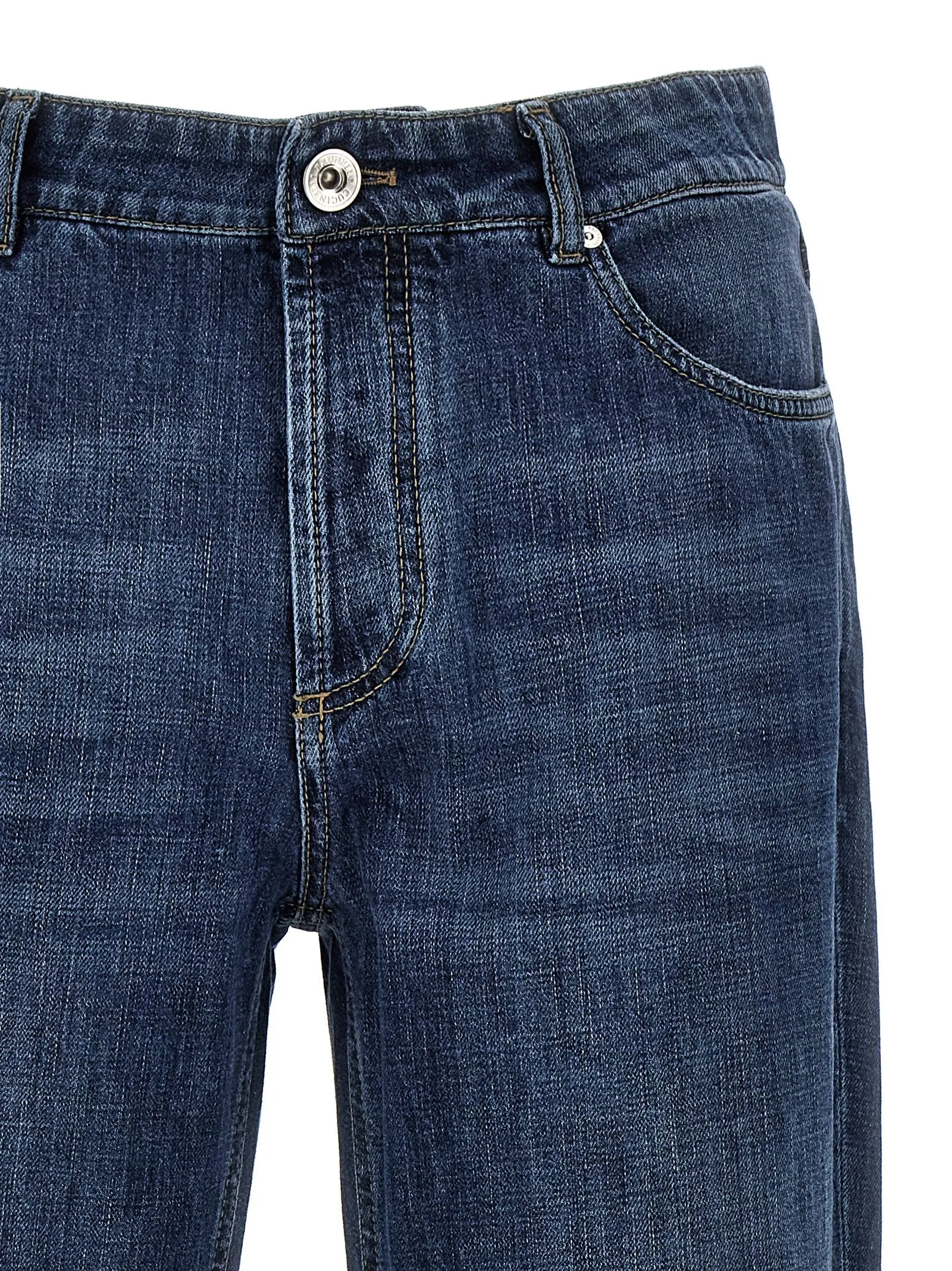 Logo Embroidery Jeans Blue sold by Wanan Luxury product image thumbnail 3