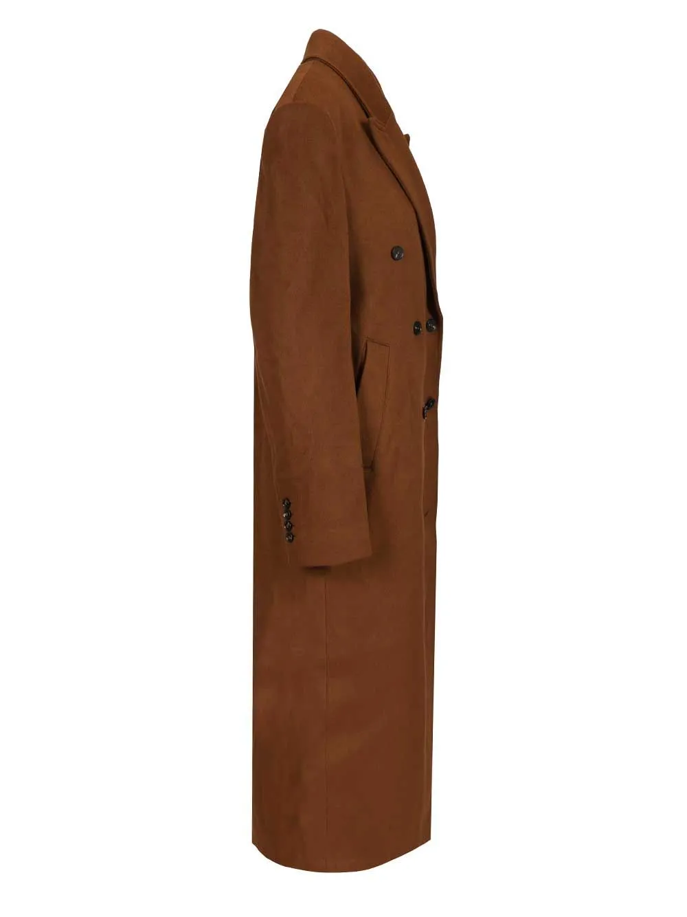 Rosco Double-Breasted Coat Coats Brown sold by Wanan Luxury product image thumbnail 3