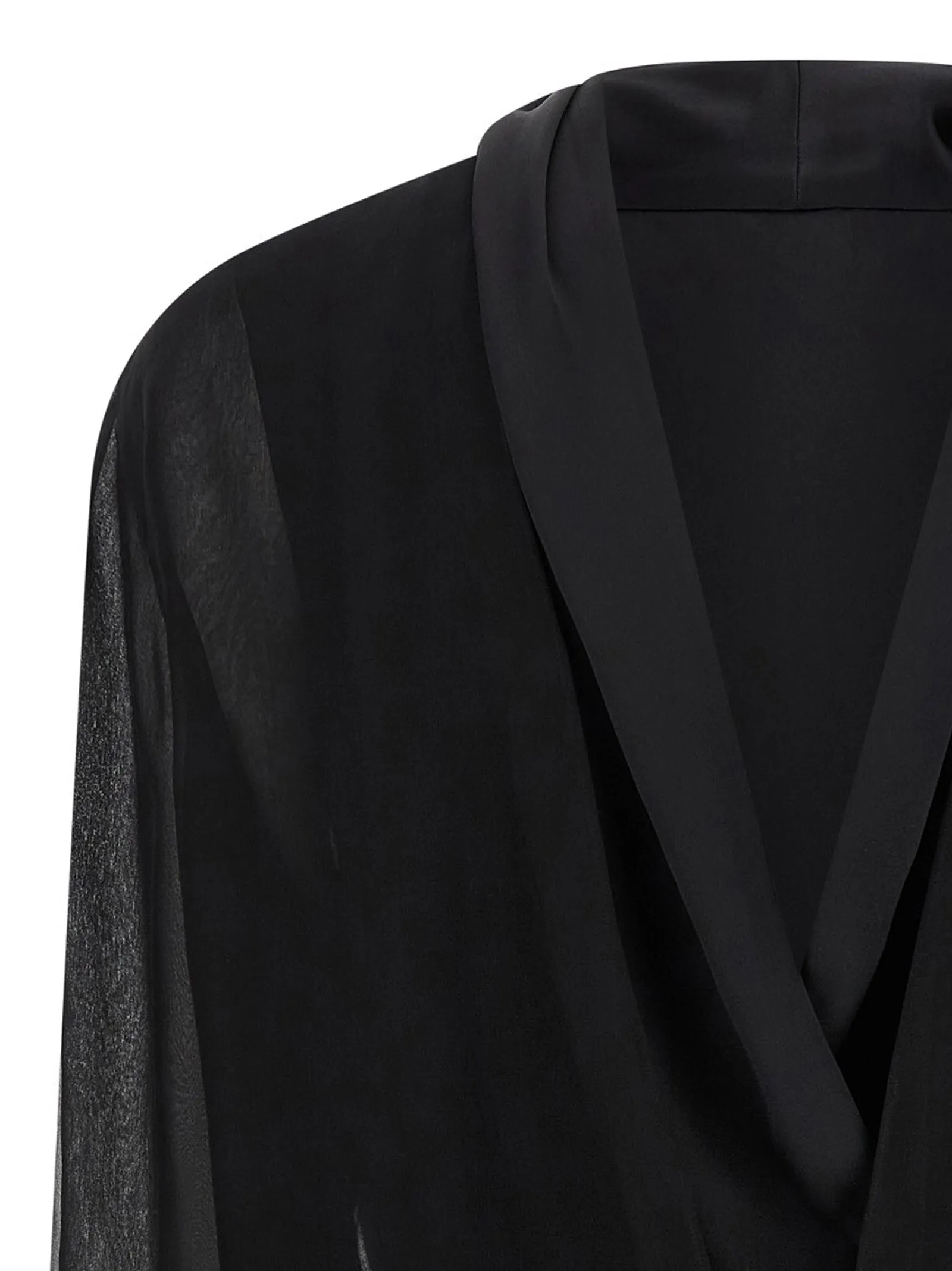 Chiffon Shirt Shirt And Blouse Black sold by Wanan Luxury product image thumbnail 4