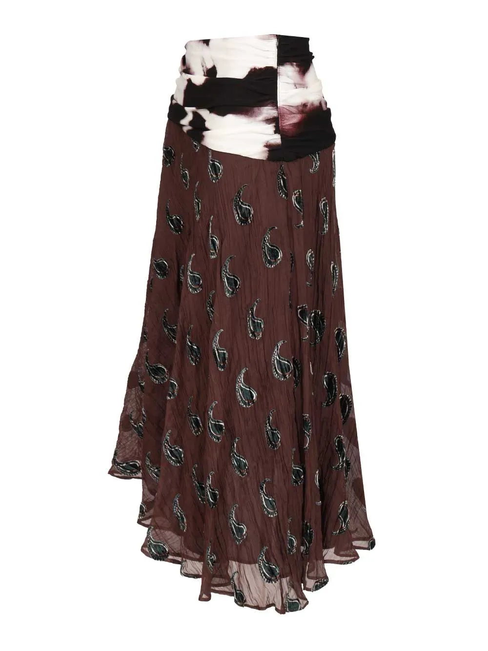 Asymmetric Skirts Brown sold by Wanan Luxury product image thumbnail 3