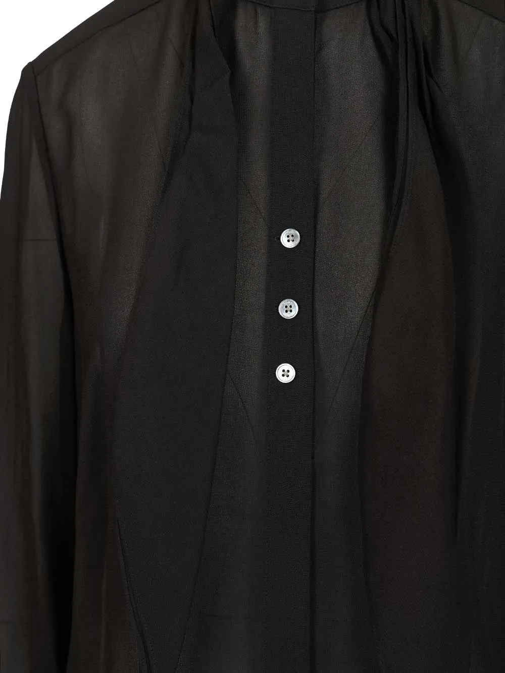 Georgette Blouse With Bow Detail Shirts Black sold by Wanan Luxury product image thumbnail 5