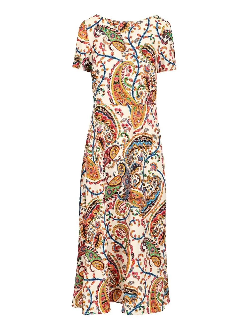 Printed Midi Dress Dresses Multicolor sold by Wanan Luxury