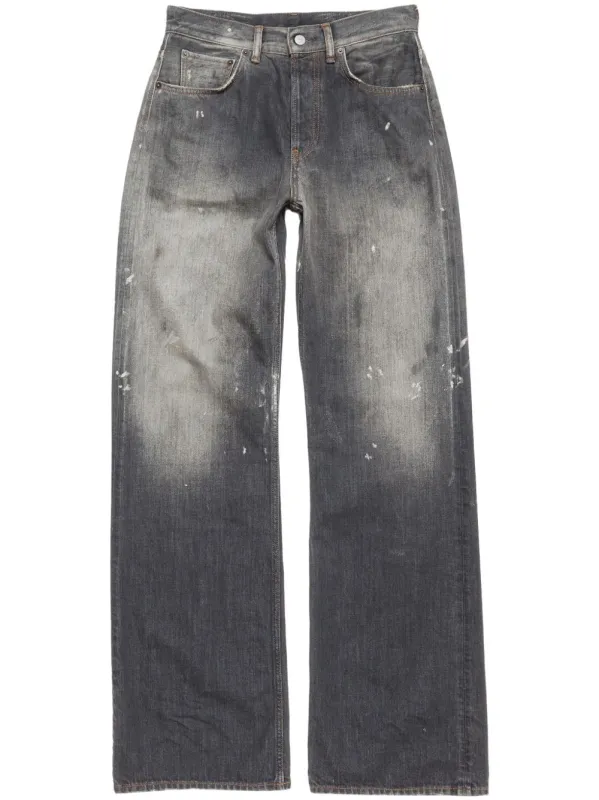 Wide-Leg Denim Jeans sold by Wanan Luxury