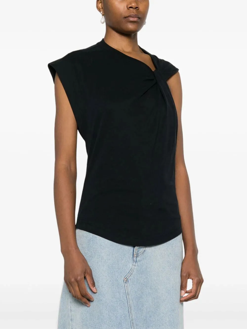 Nayda Asymmetric T-Shirt sold by Wanan Luxury product image thumbnail 3
