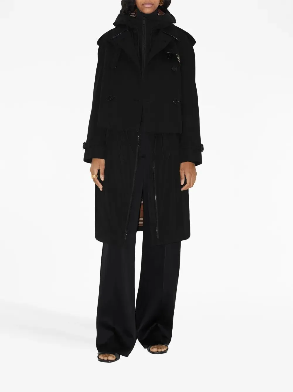 Cropped Gabardine Trench Jacket sold by Wanan Luxury product image thumbnail 2