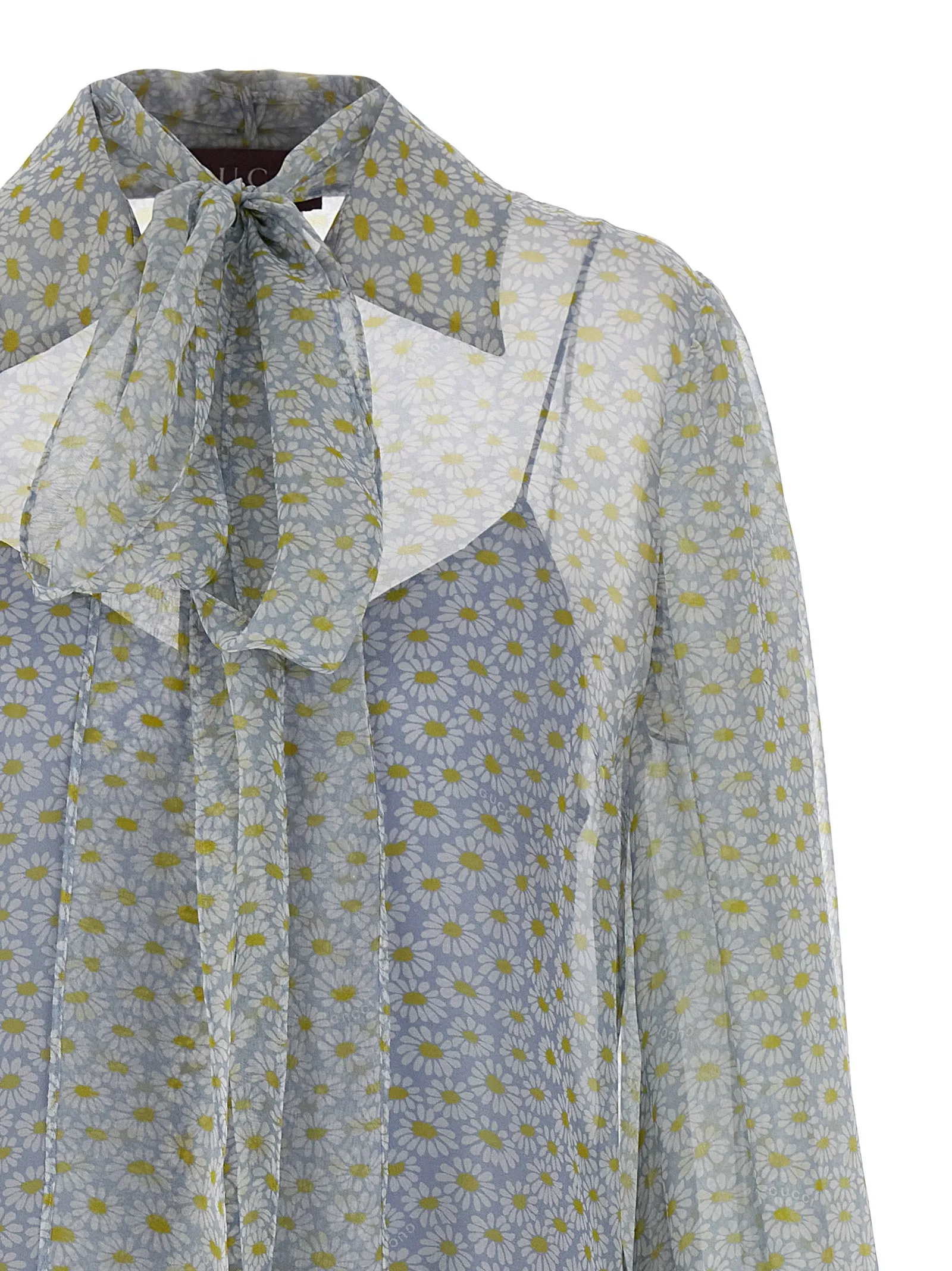 Chiffon Shirt Shirt And Blouse Gray sold by Wanan Luxury product image thumbnail 3