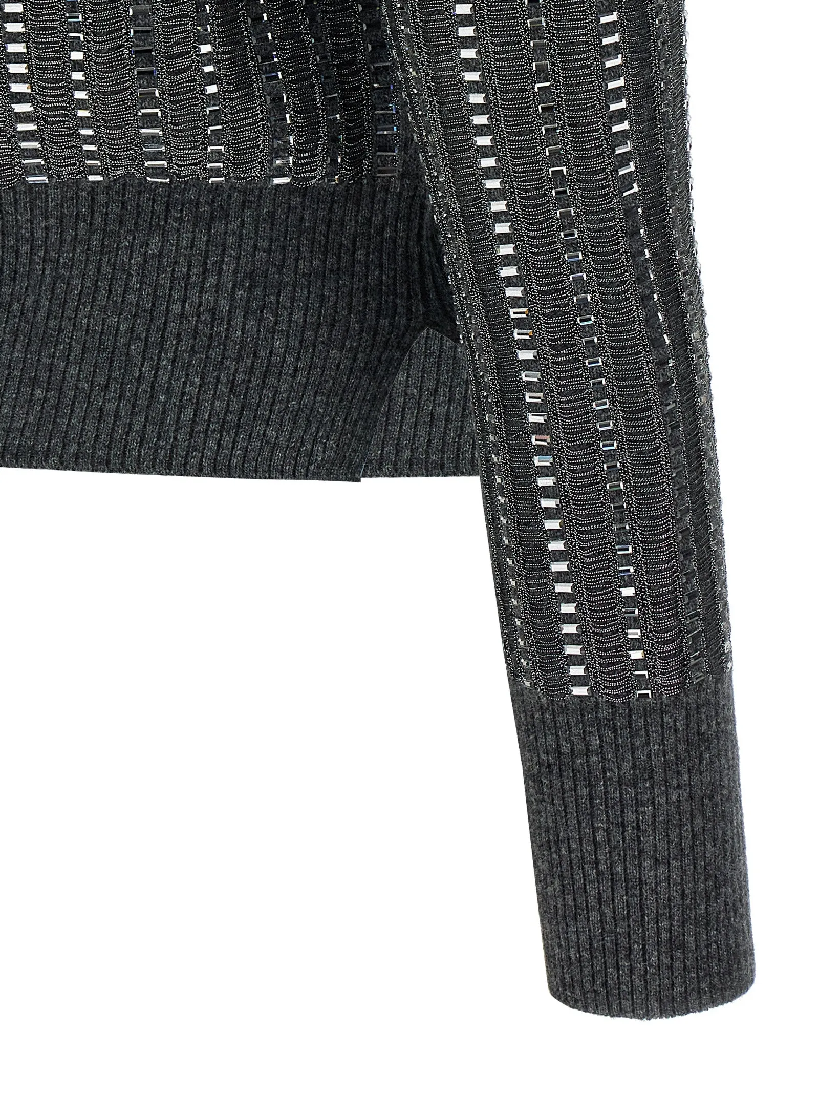 Crystal Sweater Sweaters And Cardigans Gray sold by Wanan Luxury product image thumbnail 4