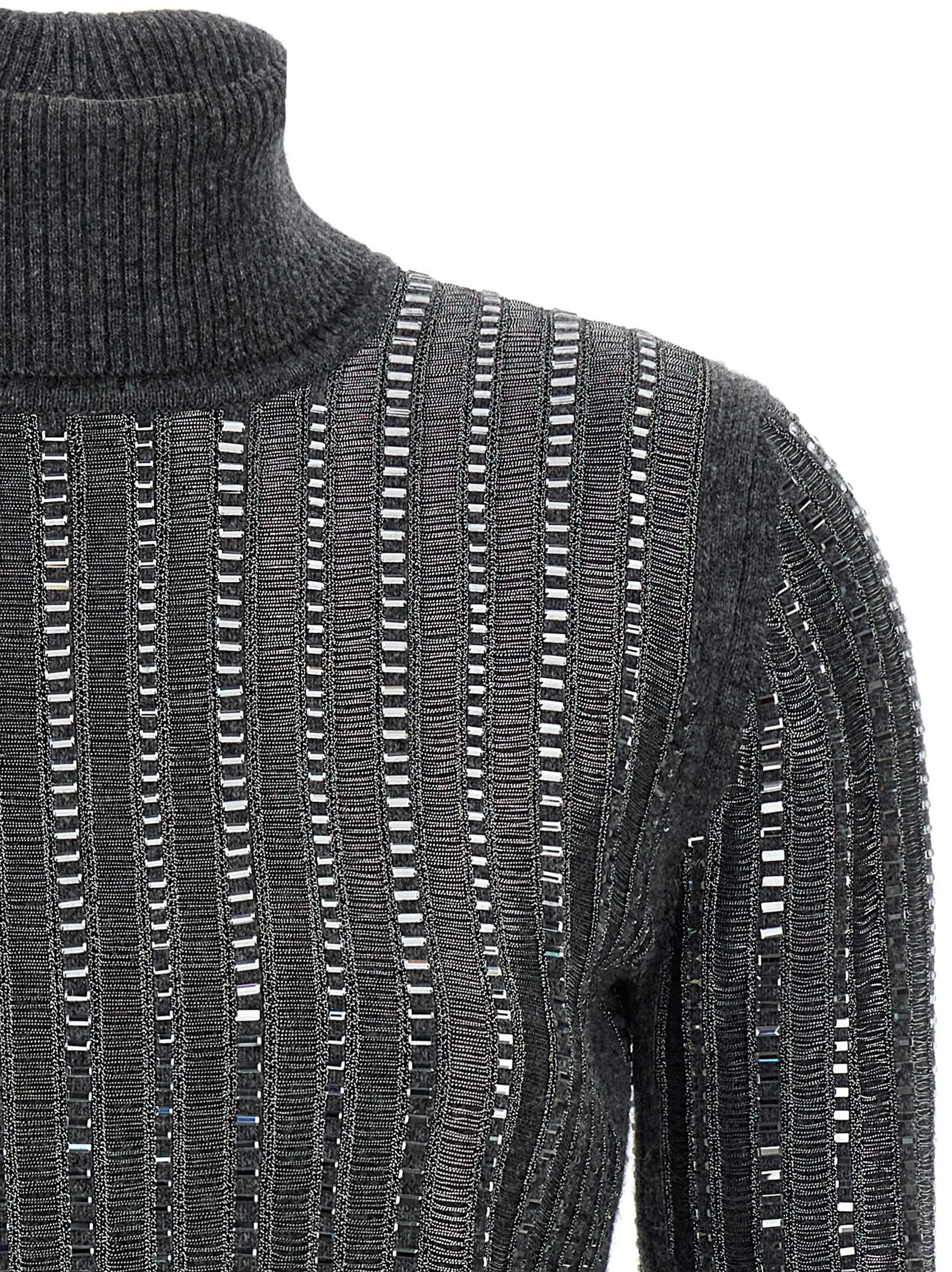 Crystal Sweater Sweaters And Cardigans Gray sold by Wanan Luxury product image thumbnail 3