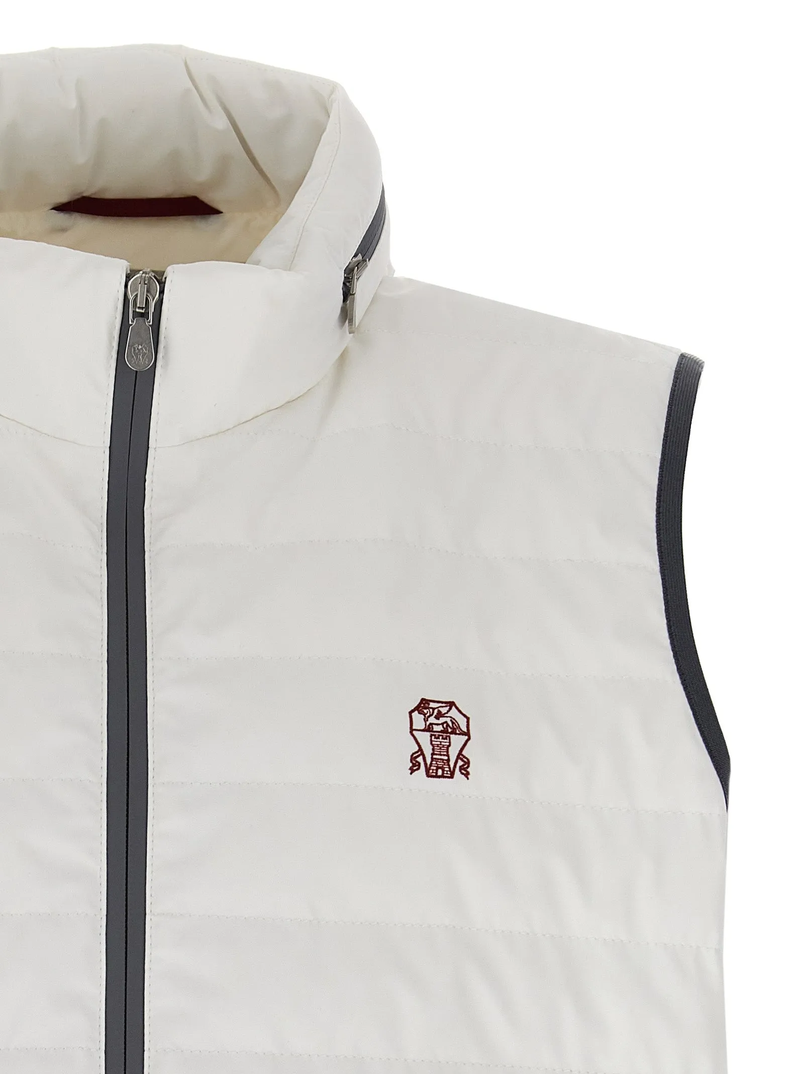 Logo Vest Gilet White sold by Wanan Luxury product image thumbnail 3