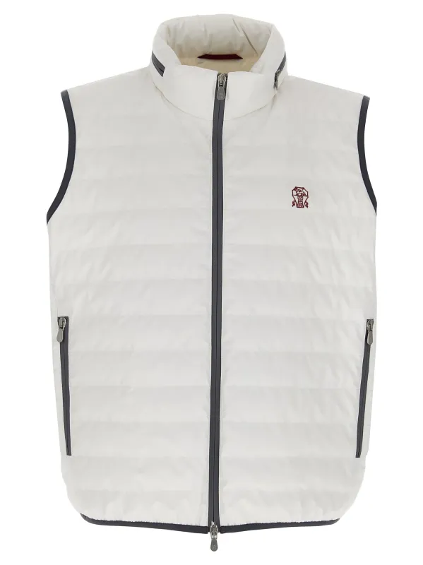 Logo Vest Gilet White sold by Wanan Luxury