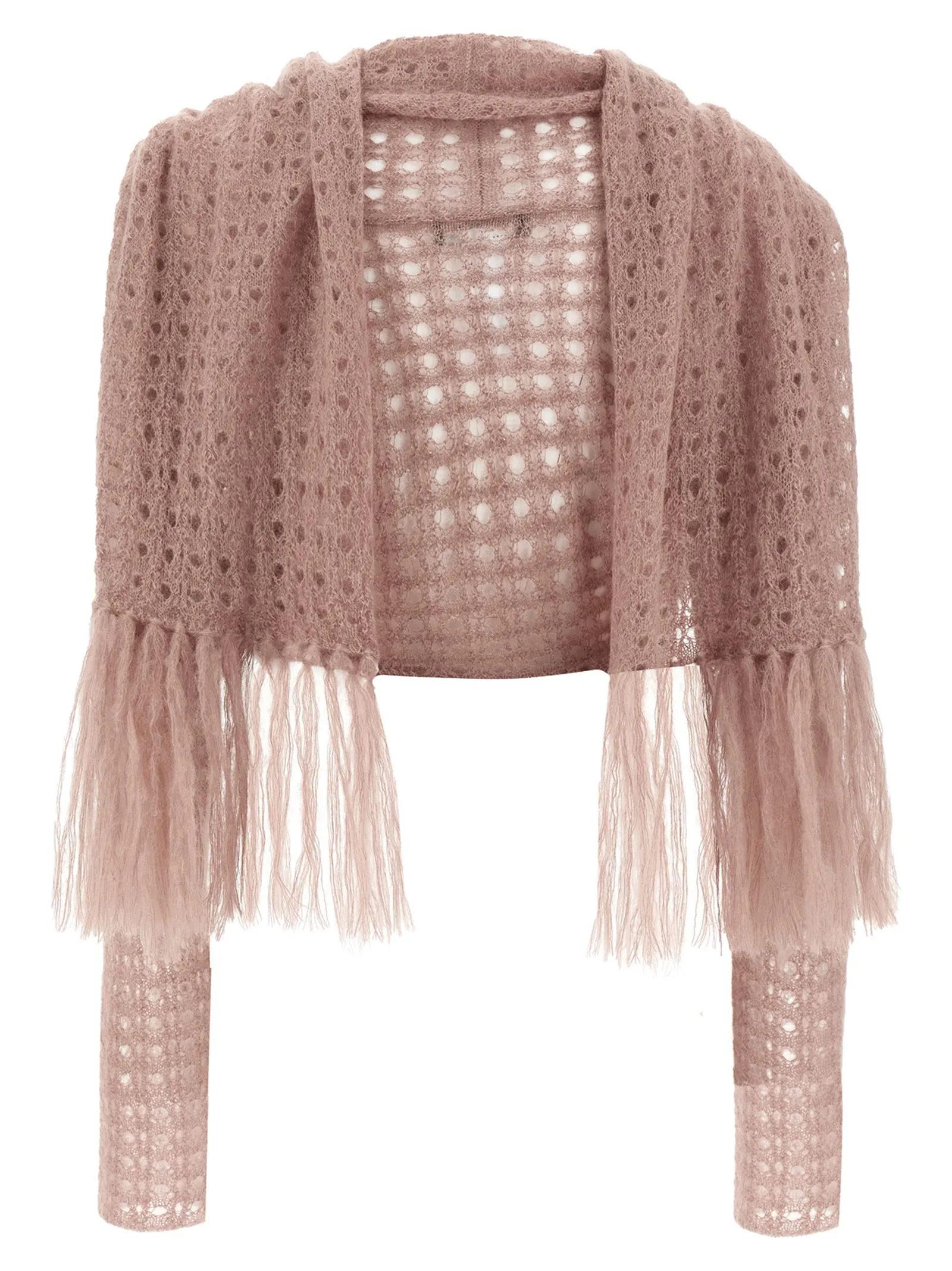 Scarf Cardigan Sweaters And Cardigans Pink sold by Wanan Luxury product image thumbnail 2