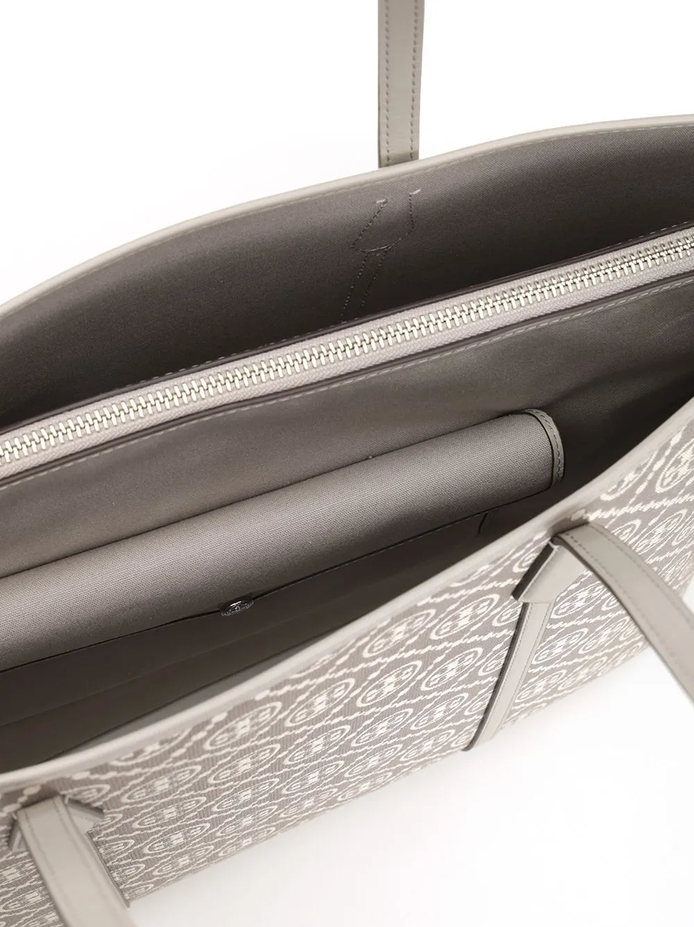 Perry T Monogram Tote Shoulder Bags Grey sold by Wanan Luxury product image thumbnail 4