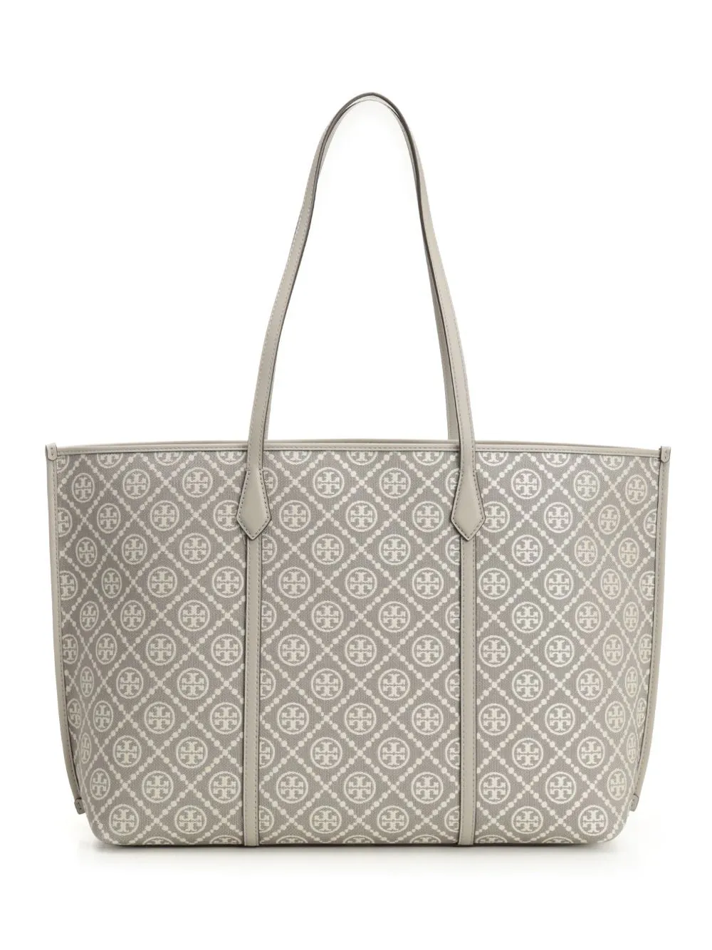Perry T Monogram Tote Shoulder Bags Grey sold by Wanan Luxury
