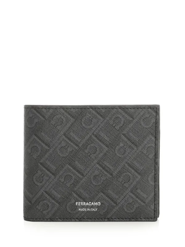 Ferragamo Monogram Wallets Black sold by Wanan Luxury