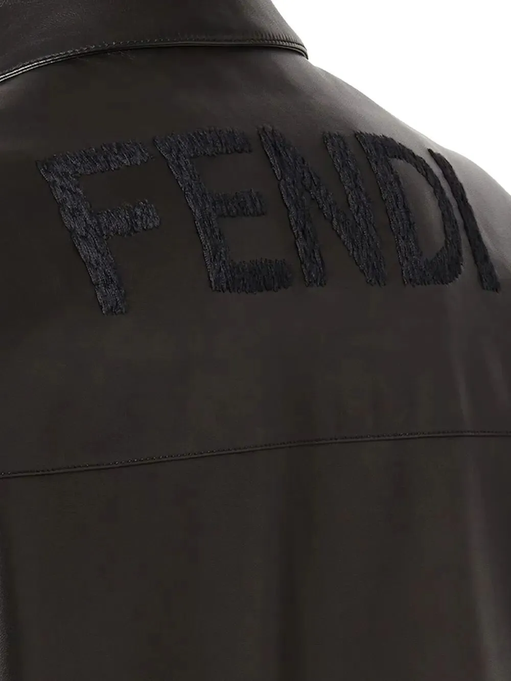 Leather Bluson With Maxi Fendi Lettering Embroidery sold by Wanan Luxury product image thumbnail 3